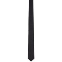지방시 Givenchy Black Micro Stripe & Logo Tie 241278M158010