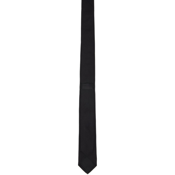 지방시 지방시 Givenchy Black Micro Jacquard 4G Tie 241278M158012