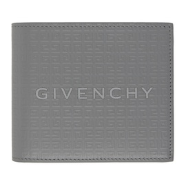 지방시 Givenchy Gray 4G Micro Leather Wallet 241278M164000