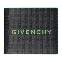 지방시 Givenchy Black & Green Micro 4G Wallet 241278M164001