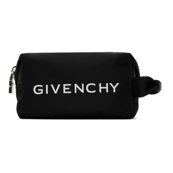 지방시 지방시 Givenchy Black G-Zip Pouch 241278M171000
