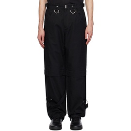 지방시 Givenchy Black Two-In-One Trousers 241278M191005