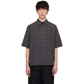 지방시 Givenchy Black Striped Shirt 241278M192020