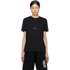 지방시 Givenchy Black Printed T-Shirt 241278M213012