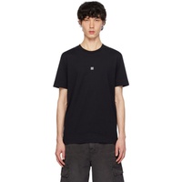 지방시 Givenchy Black Embroidered T-Shirt 241278M213016