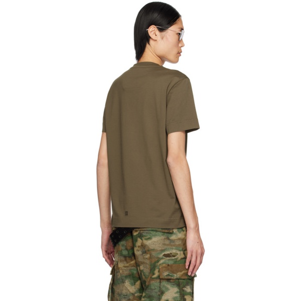 지방시 지방시 Givenchy Khaki Slim Fit T-Shirt 241278M213038