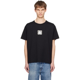 지방시 Givenchy Black 4G Stars T-Shirt 241278M213056