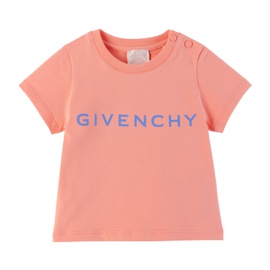 지방시 Givenchy Baby Pink Printed T-Shirt 241278M692001