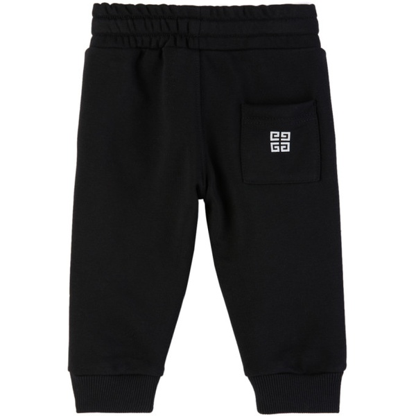 지방시 지방시 Givenchy Baby Black Printed Sweatpants 241278M693001