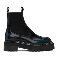 Proenza Schouler Black Lug Sole Platform Combat Boots 241288F113005