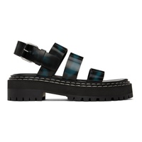 Proenza Schouler Black Lug Sandals 241288F124003