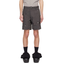 헬리엇 에밀 HELIOT EMIL SSENSE Exclusive Gray Minimal Shorts 241295M193014