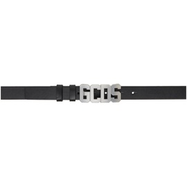 GCDS Black Classic Logo Belt 241308F001000