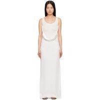 Christopher Esber White Fusion Arced Maxi Dress 241311F055033