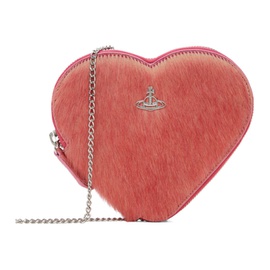 비비안 웨스트우드 Vivienne Westwood Pink Heart Crossbody Bag 241314F048054