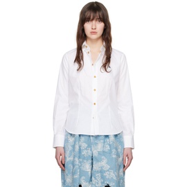 비비안 웨스트우드 Vivienne Westwood White Toulouse Shirt 241314F109010