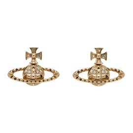 비비안 웨스트우드 Vivienne Westwood Gold Mayfair Bas Relief Earrings 241314M144037