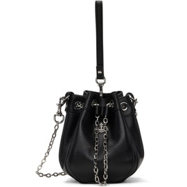 비비안 웨스트우드 Vivienne Westwood Black Small Chrissy Bucket Bag 241314M170018