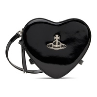 비비안 웨스트우드 Vivienne Westwood Black Louise Heart Crossbody Bag 241314M171022