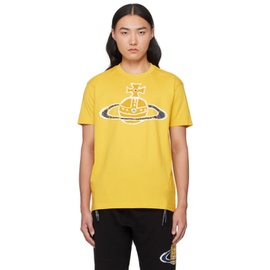 비비안 웨스트우드 Vivienne Westwood Yellow Time Machine T-Shirt 241314M213020