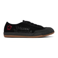 비비안 웨스트우드 Vivienne Westwood Black Low-Top Animal Gym Sneakers 241314M237009