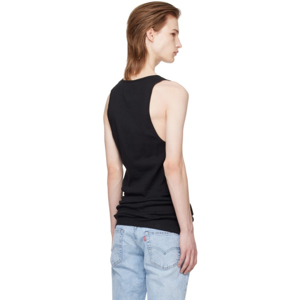 캘빈클라인 캘빈클라인 언더웨어 Calvin Klein Underwear Three-Pack Black Tank Tops 241325M214001