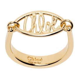 Chloe Gold Darcey Lace Ring 241338F024001