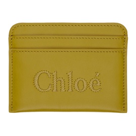 Chloe Khaki Sense Card Holder 241338F037002