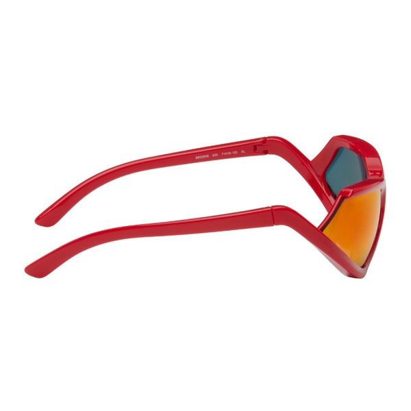 발렌시아가 발렌시아가 Balenciaga Red Side Xpander Sunglasses 241342F005003
