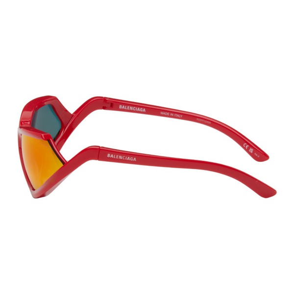 발렌시아가 발렌시아가 Balenciaga Red Side Xpander Sunglasses 241342F005003