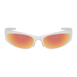 발렌시아가 Balenciaga Silver Reverse Xpander 2.0 Sunglasses 241342F005011