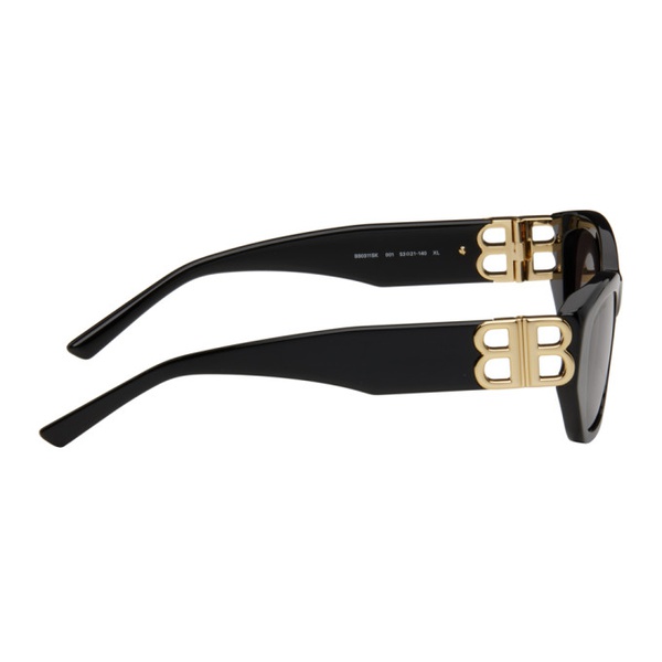 발렌시아가 발렌시아가 Balenciaga Black Rectangular Sunglasses 241342F005013