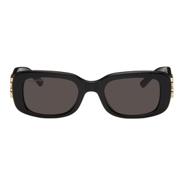 발렌시아가 Balenciaga Black Everyday Rectangular Sunglasses 241342F005015
