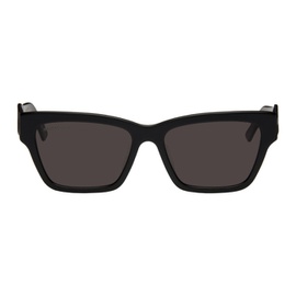발렌시아가 Balenciaga Black Rectangular Sunglasses 241342F005016