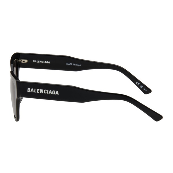 발렌시아가 발렌시아가 Balenciaga Black Rectangular Sunglasses 241342F005016