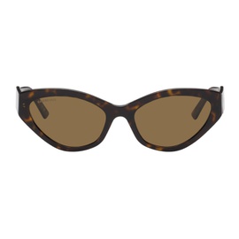 발렌시아가 Balenciaga Tortoiseshell Cat-Eye Sunglasses 241342F005018