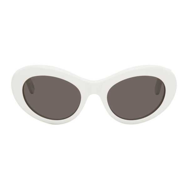발렌시아가 발렌시아가 Balenciaga White Cat-Eye Sunglasses 241342F005021