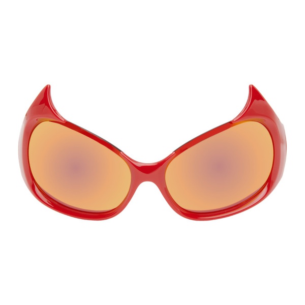 발렌시아가 발렌시아가 Balenciaga Red Gotham Cat Sunglasses 241342F005025