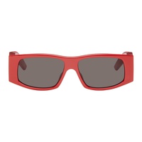 발렌시아가 Balenciaga Red LED Frame Sunglasses 241342F005031