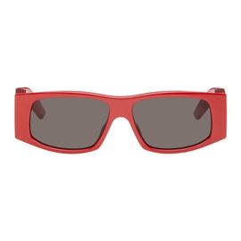 발렌시아가 Balenciaga Red LED Frame Sunglasses 241342F005031