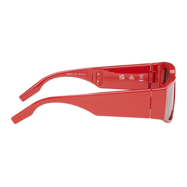 발렌시아가 발렌시아가 Balenciaga Red LED Frame Sunglasses 241342F005031
