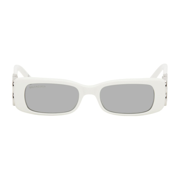 발렌시아가 발렌시아가 Balenciaga White Dynasty Rectangle Sunglasses 241342F005032