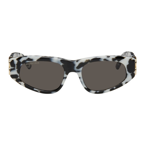 발렌시아가 발렌시아가 Balenciaga Black & White Dynasty D-Frame Sunglasses 241342F005061