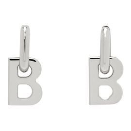 발렌시아가 Balenciaga Silver B Chain XS Earrings 241342F022011