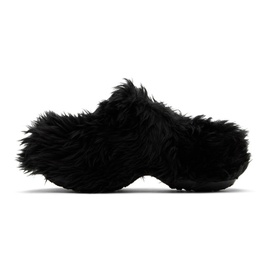 발렌시아가 Balenciaga Black Crocs 에디트 Edition Fake Fur Mules 241342F121004