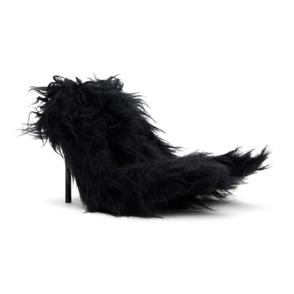발렌시아가 발렌시아가 Balenciaga Black Flex Fur 110mm Heels 241342F122000