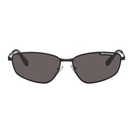 발렌시아가 Balenciaga Black Rectangular Sunglasses 241342M134002