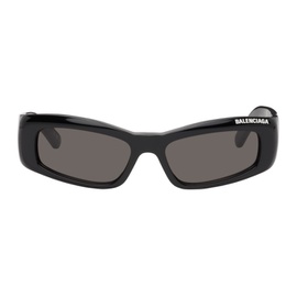 발렌시아가 Balenciaga Black Rectangular Sunglasses 241342M134003