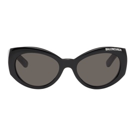 발렌시아가 Balenciaga Black Round Sunglasses 241342M134010