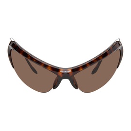 발렌시아가 Balenciaga Tortoiseshell Wire Cat Sunglasses 241342M134031